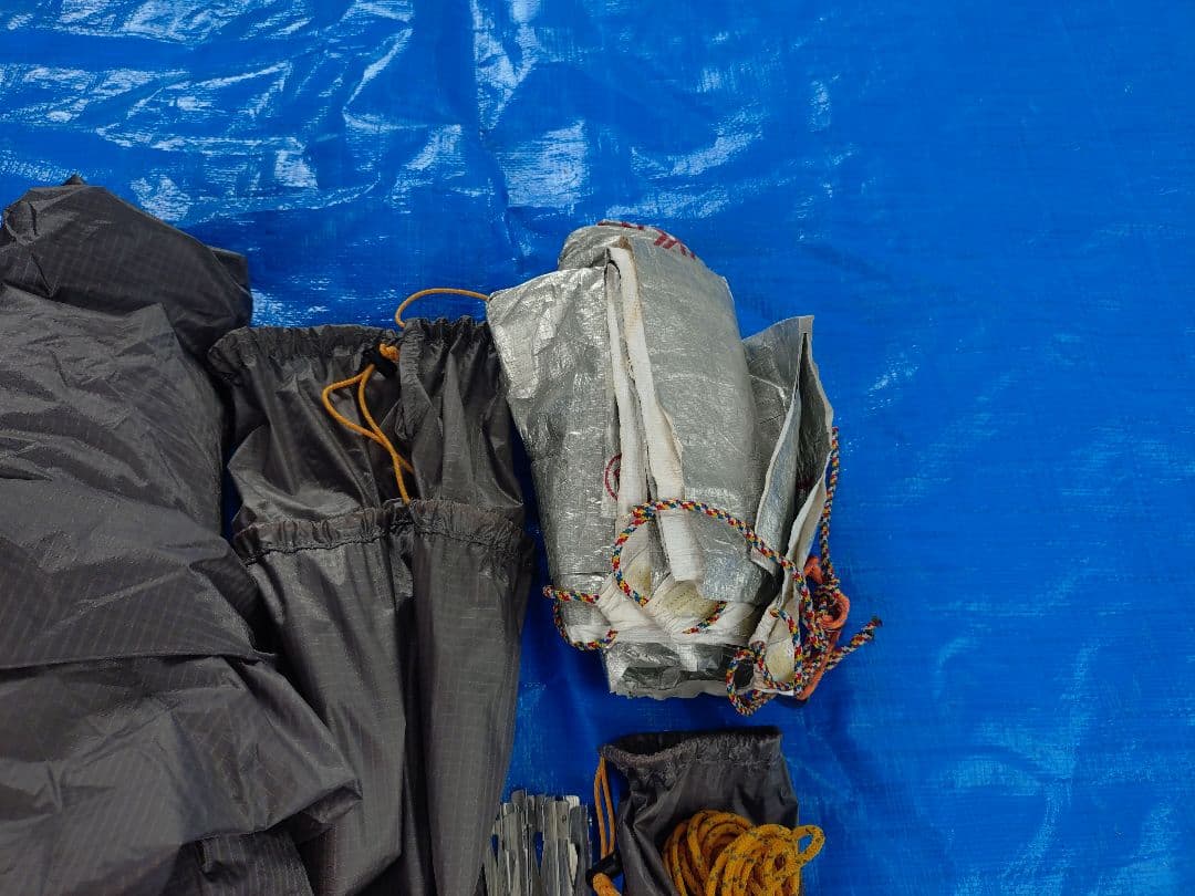 mont-bell ステラリッジ 2　タイベックシルバー　自作グランドシート