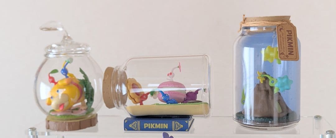 【クリア台座付き】はらたくピクミン チョコエッグ せまる 原生生物 テラリウム