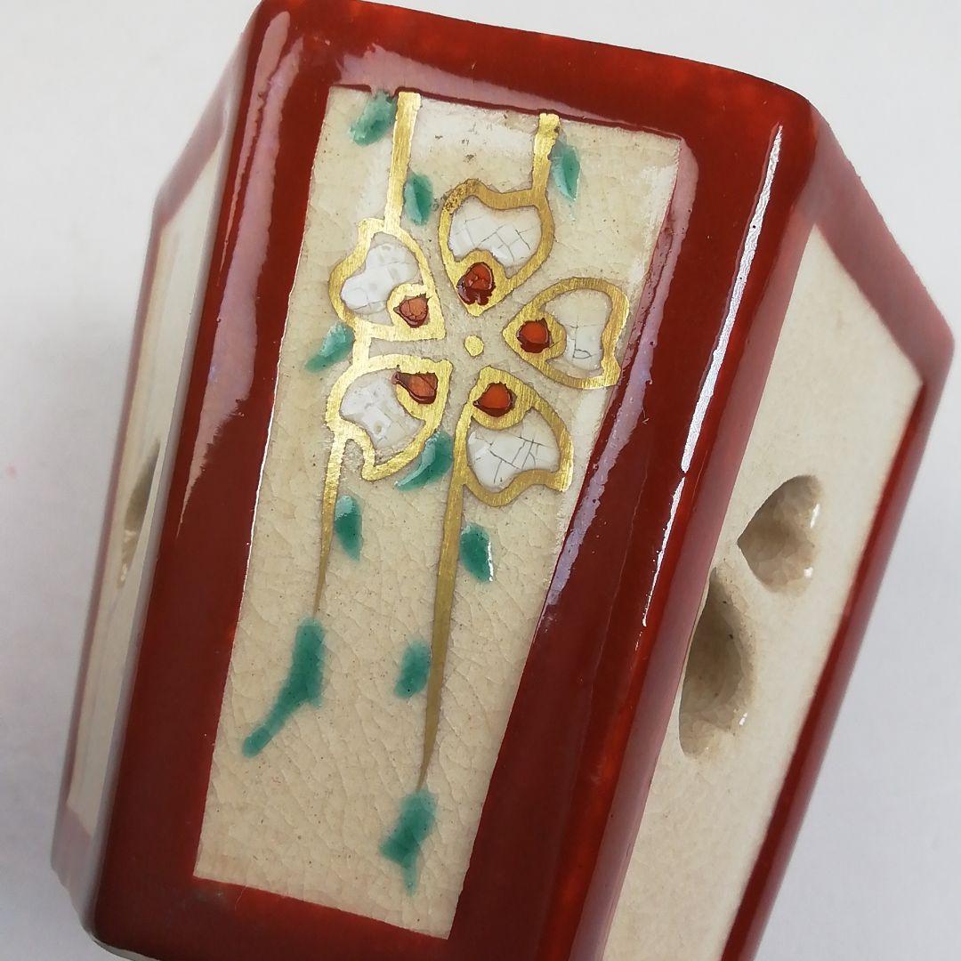 Ｗ７　蓋置　『ぼんぼり　蓋置』『加藤瑞山 造』　共箱　茶道具