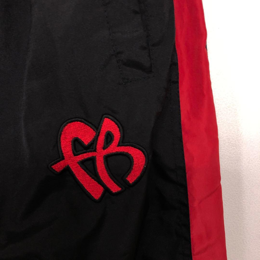 FUBU 90s 古着 ロゴ刺繍 ロゴライン シャカシャカ セットアップ