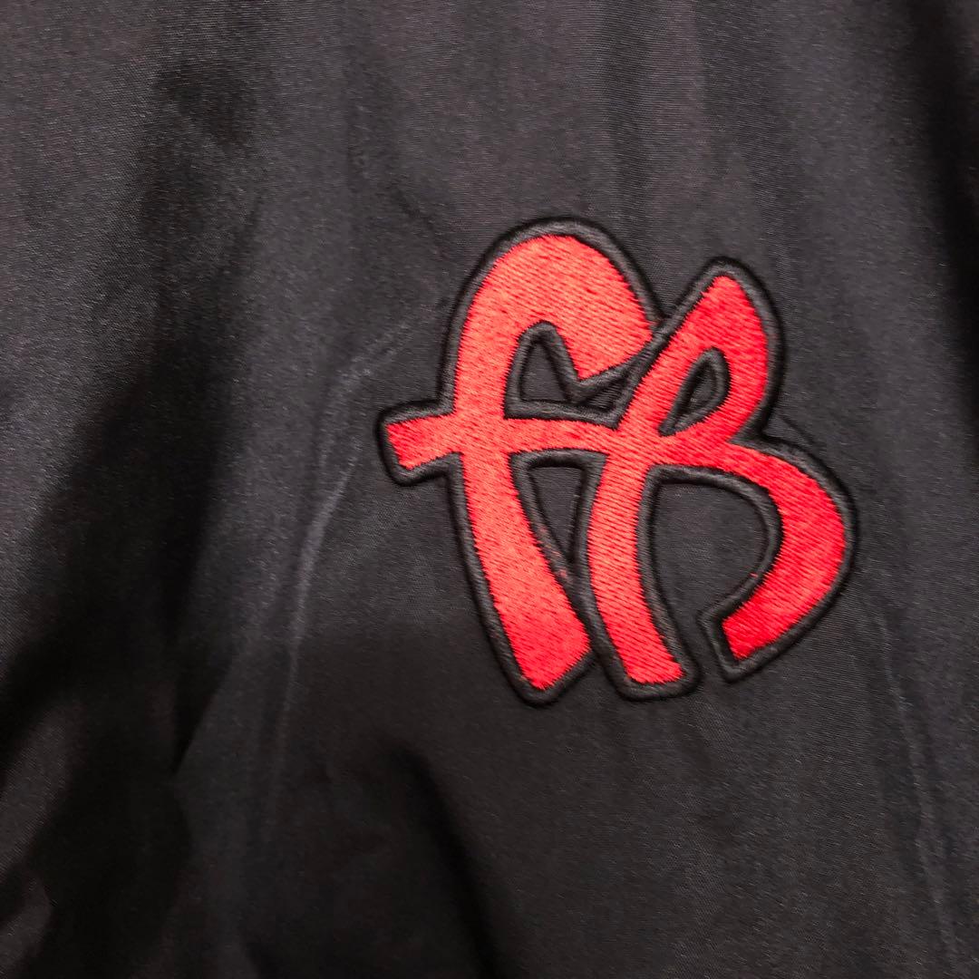 FUBU 90s 古着 ロゴ刺繍 ロゴライン シャカシャカ セットアップ