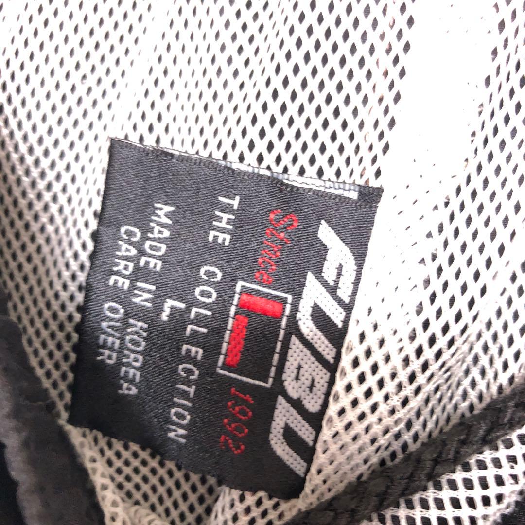 FUBU 90s 古着 ロゴ刺繍 ロゴライン シャカシャカ セットアップ