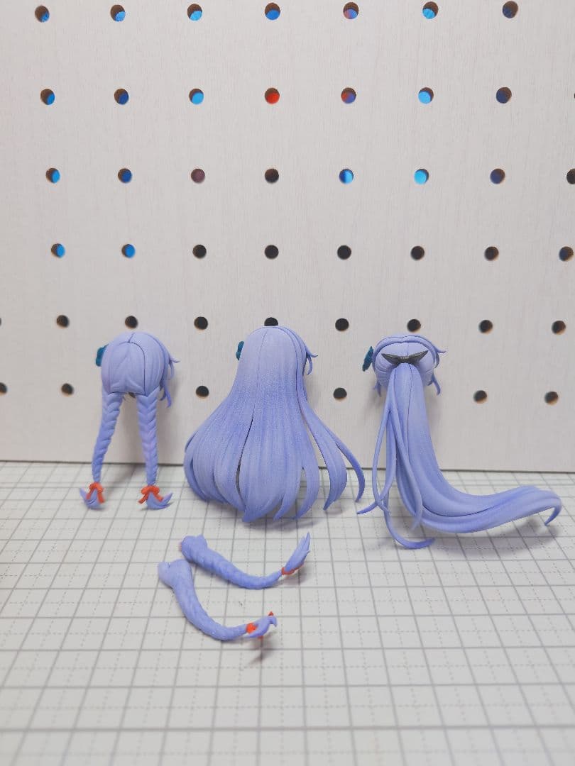 コトブキヤ 創彩少女庭園 佐伯リツカ 水着 塗装完成品（パープル）＋パーカー