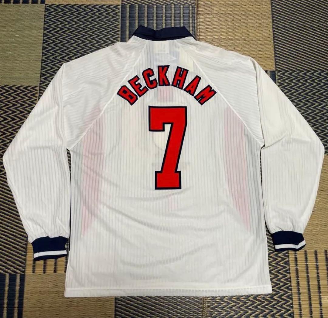 98 イングランド代表 ユニフォーム 7 ベッカム L