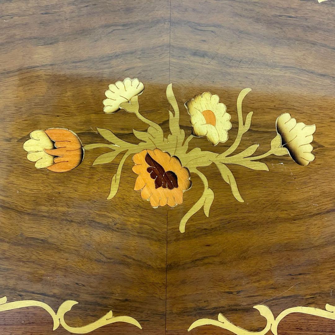 ワゴン キッチンワゴン イタリア製 アンティーク　象嵌