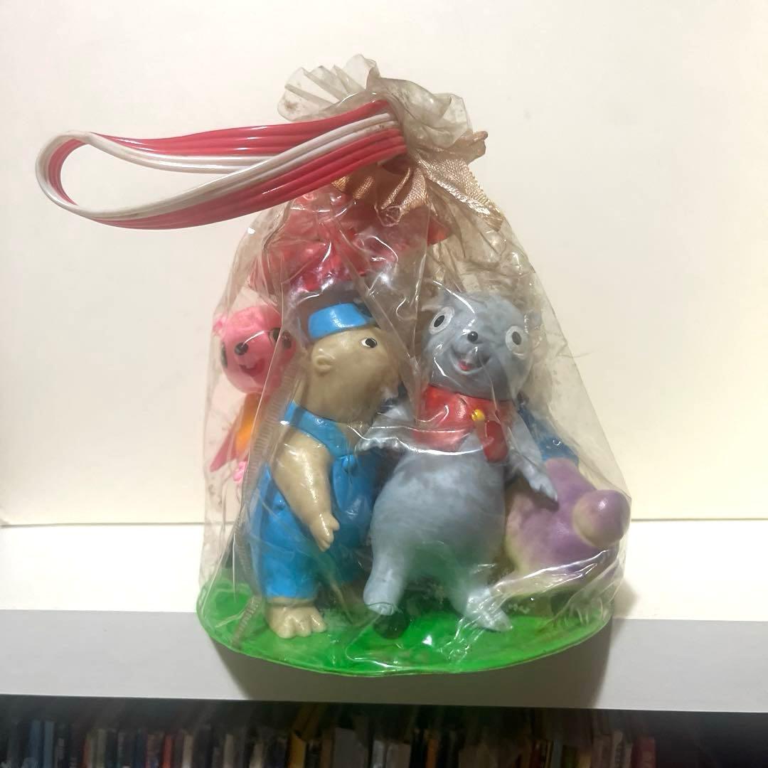 タケミ製 山ねずみ ロッキーチャック ソフビ フィギュア セット 当時物