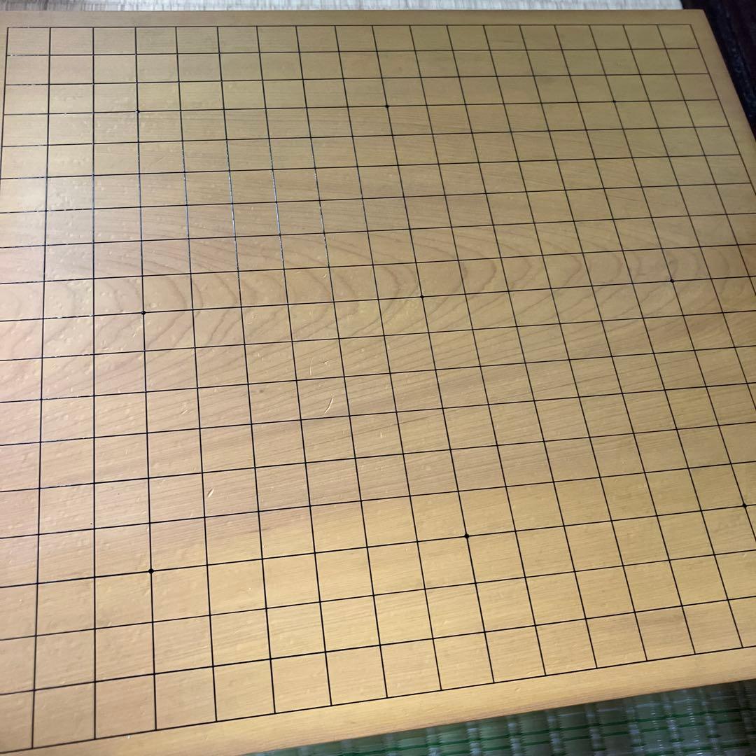 足付き木製囲碁セット　ヘソあり