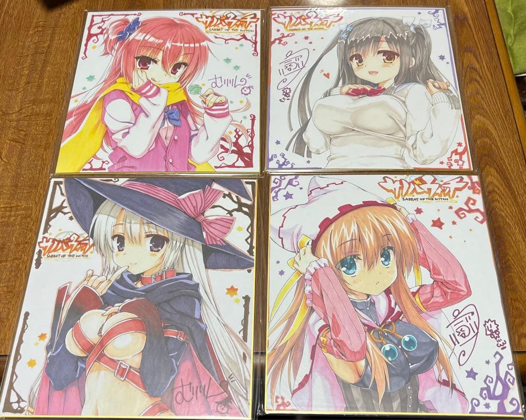 ゆずソフト　色紙　まとめ　セット　フィギュア