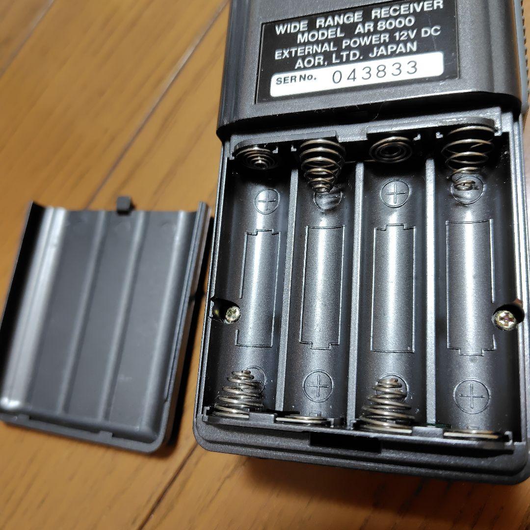 AOR AR 8000 広帯域受信機　ハンディ　動作　アダプターと説明書付き