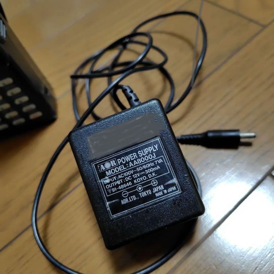 AOR AR 8000 広帯域受信機　ハンディ　動作　アダプターと説明書付き