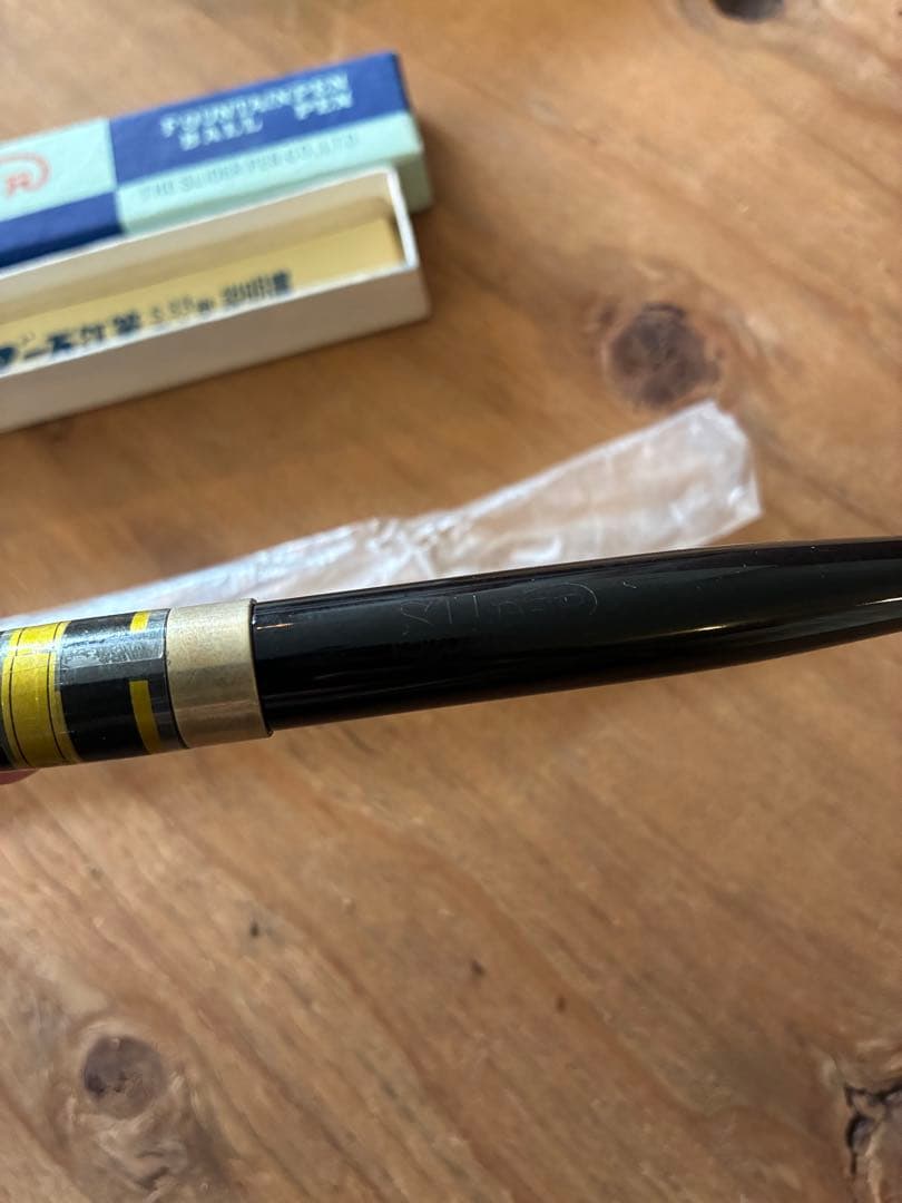 スライダー　万年筆　レトロ　正14金　箱つき