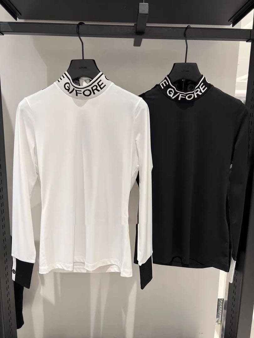 【新品・値下】G/FOREレディースゴルフウェア・ハイネック　白M