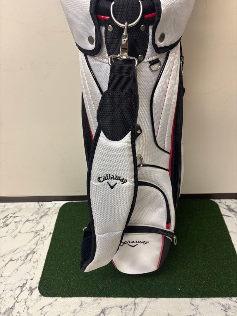 Callaway キャディバッグ ホワイト/レッド/ブラック