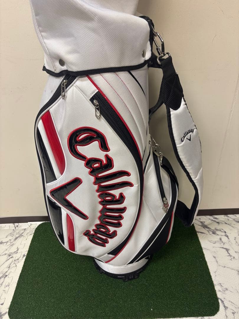 Callaway キャディバッグ ホワイト/レッド/ブラック