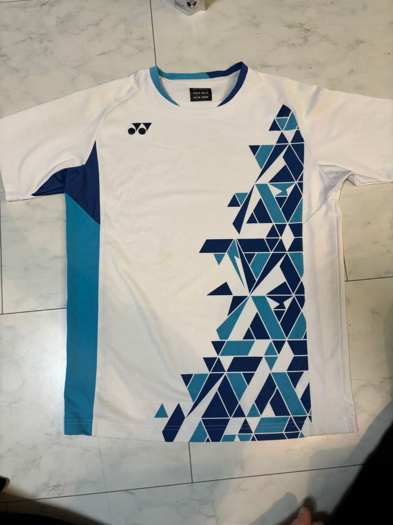 YONEX バドミントンシャツ JP L ホワイト/ブルー