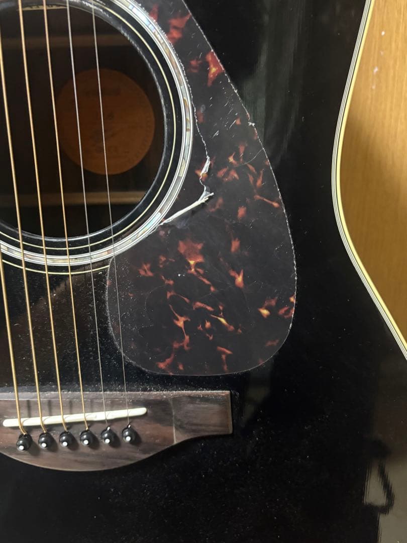 エレアコ YAMAHA LL6 黒 ケース チューナー ストラップ ピック 弦付