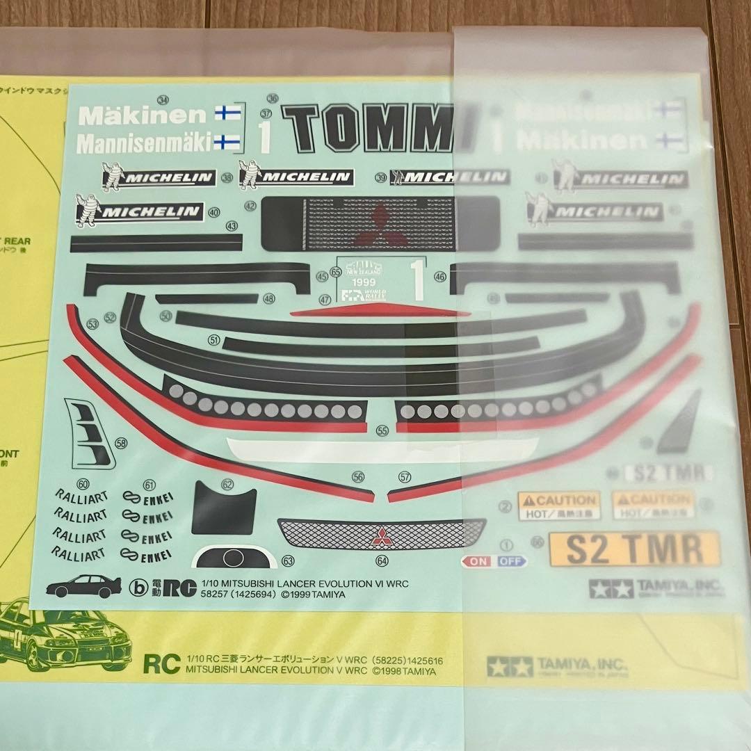 新品 タミヤ RC 三菱 ランエボ6 WRC ステッカー ラリーアート ランサー