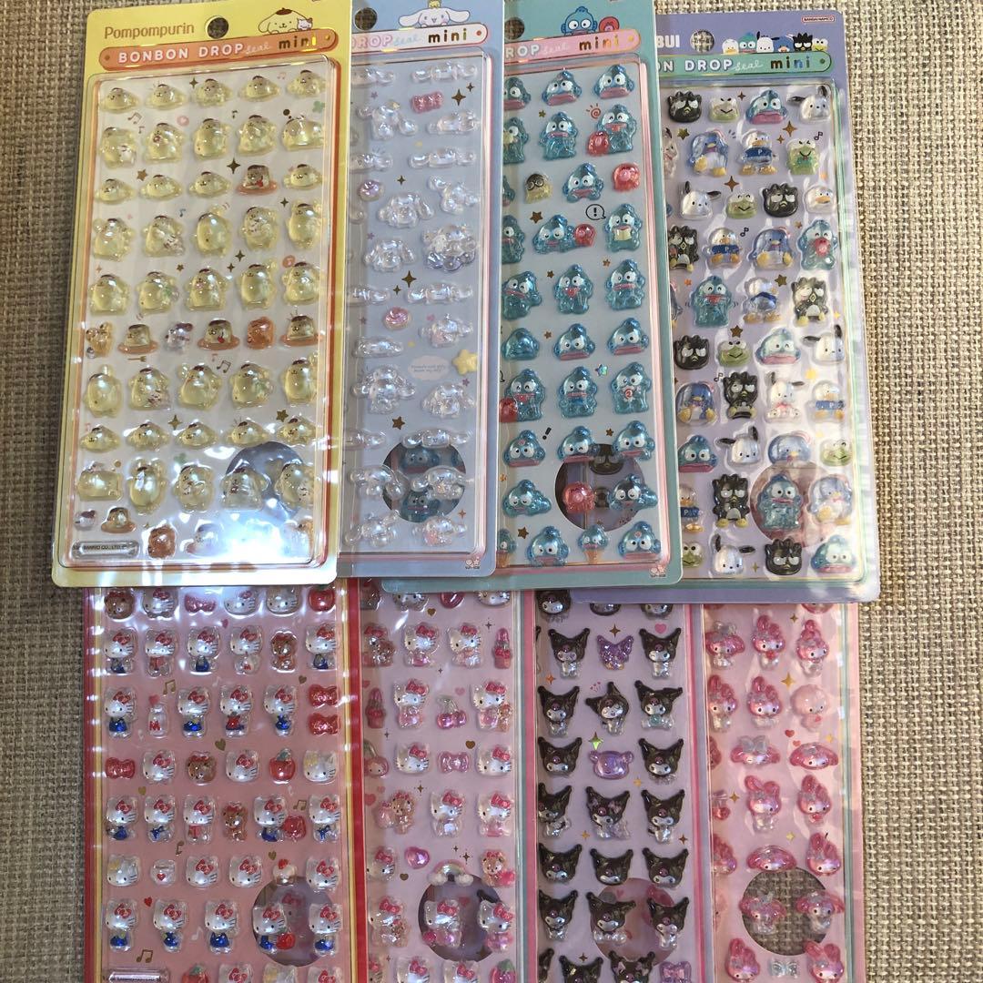 ボンボンドロップシール　サンリオミニ8種
