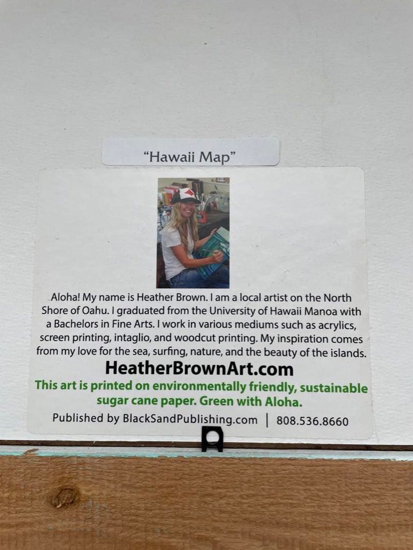 Heather Brown Hawaii Map アート