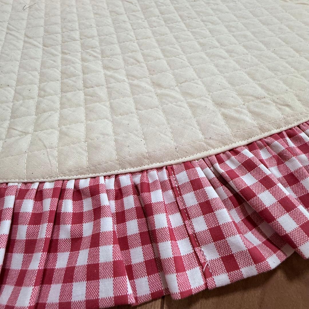 カフェマット　ハート　いちごチョコ　ハンドメイド