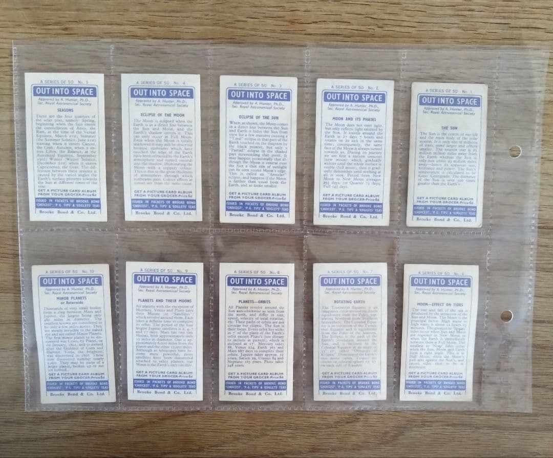 【Lucia】1958年◆シガレットカード＜イギリス＞◆宇宙へ 全50種