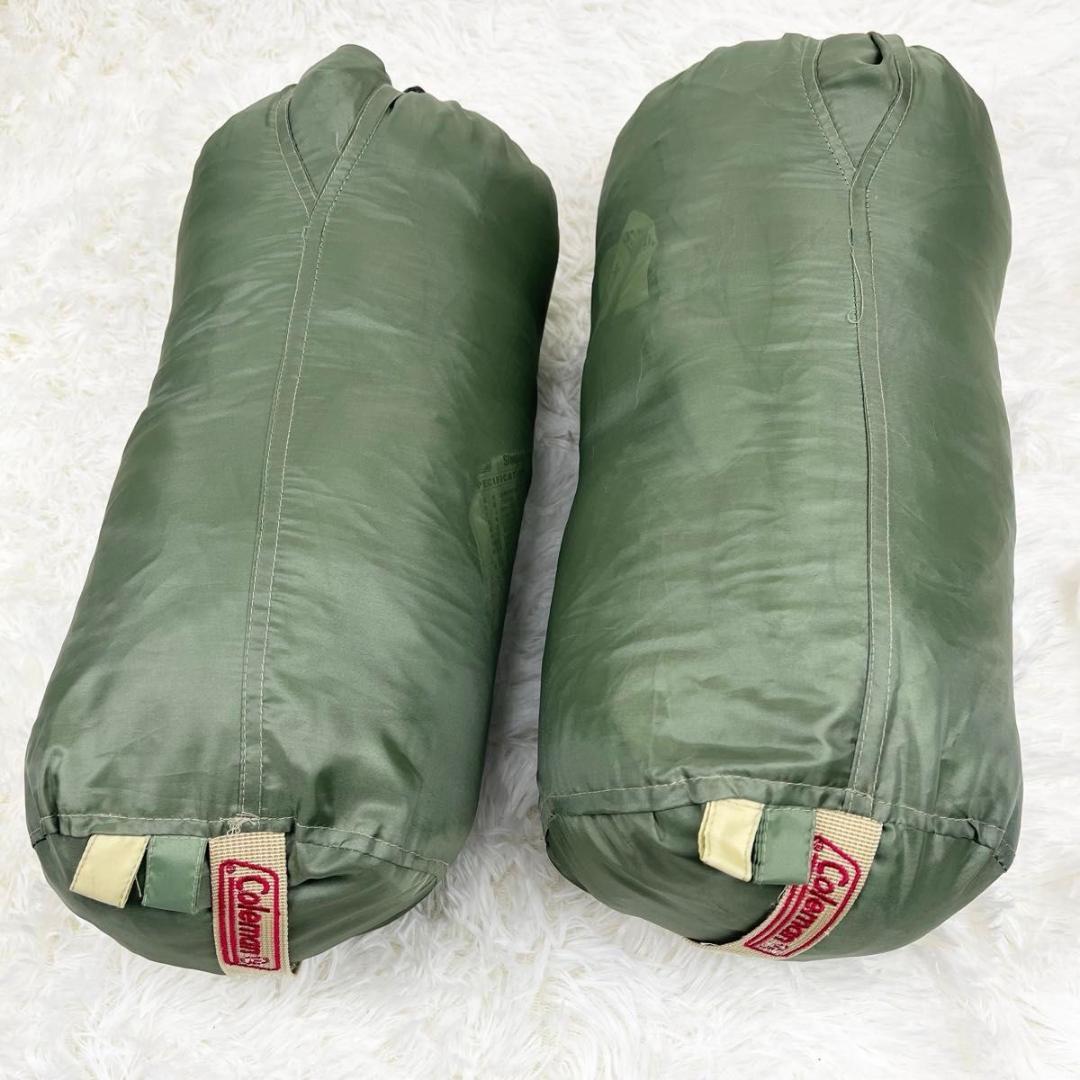 【Coleman 美品】エマージェンシーコンパクトスリーピングバッグ　2個セット