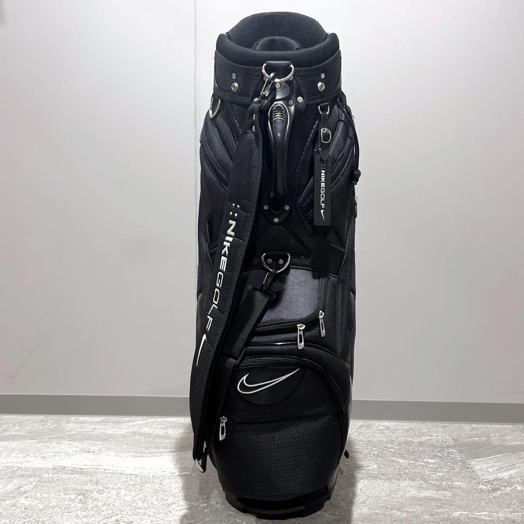 未使用級 ナイキ ゴルフ キャディバッグ ブラック ゴルフバッグ ロゴ