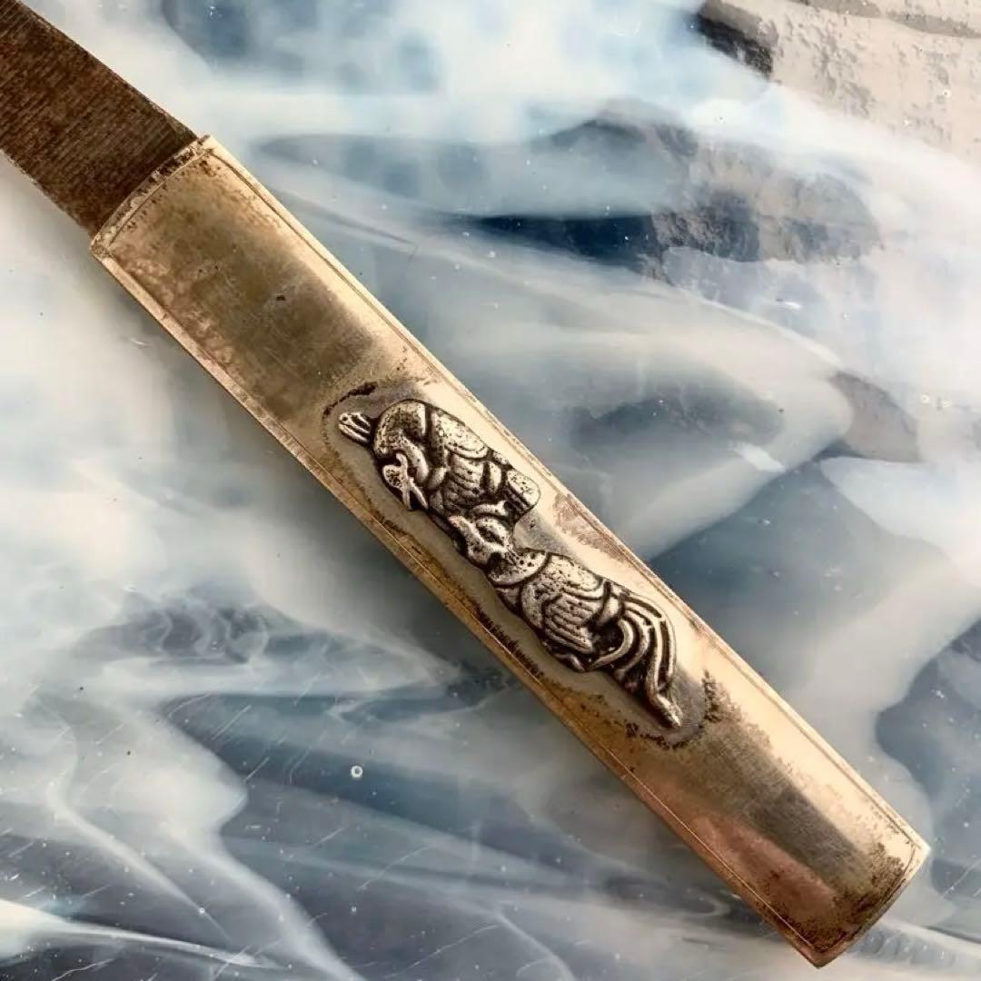 小柄　朱雀図小袋　刀装具（15cm以下の合法サイズ）