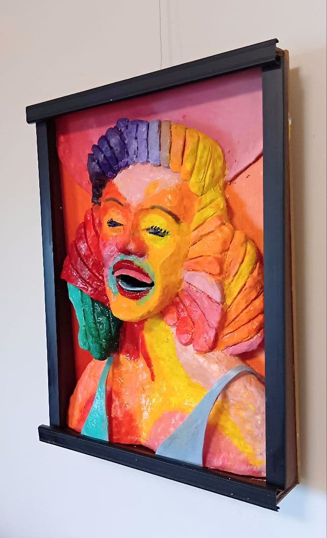 「塗って笑って」（未来絵画）