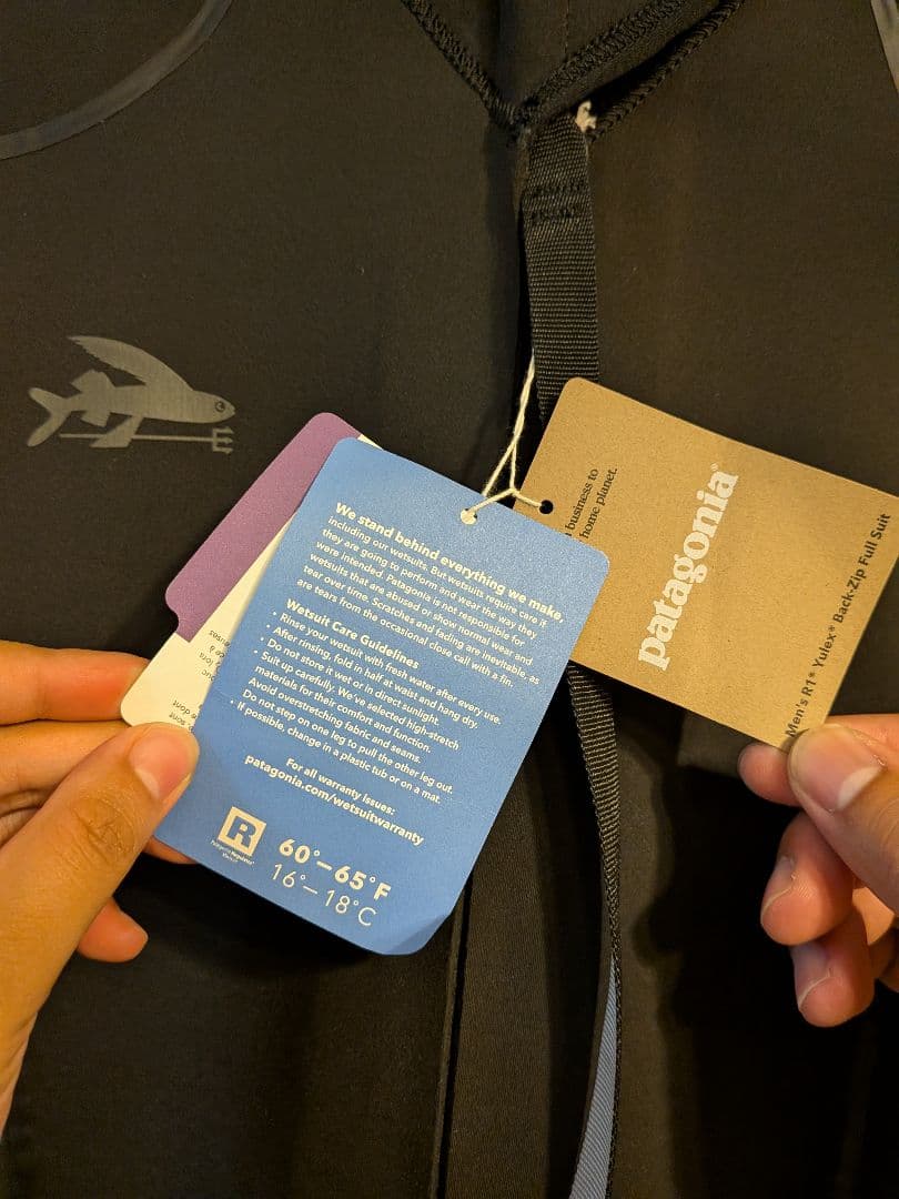 【2024年11月新品】Patagoniaフルスーツ　バックジップ Lサイズ