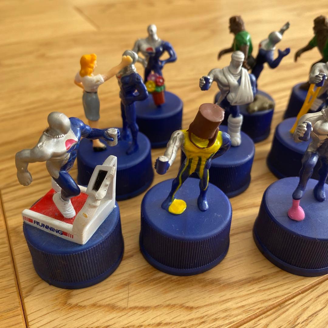 【平成レトロ】ペプシマン ペットボトルキャップ 11個 まとめ売り