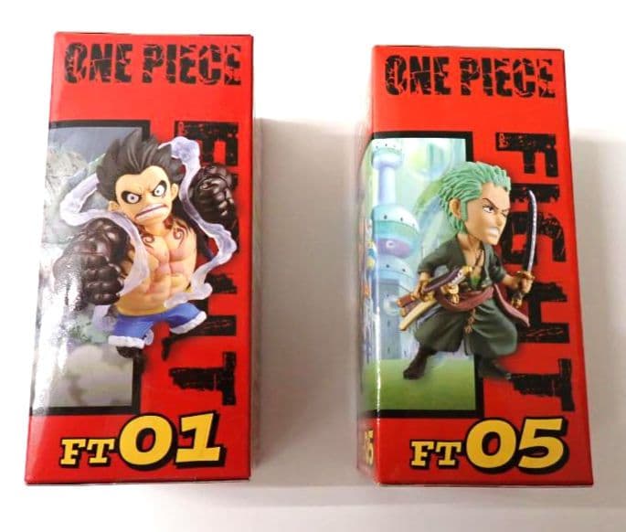 ワンピース ワールドコレクタブルフィギュア FIGHT 2種 ルフィ ゾロ