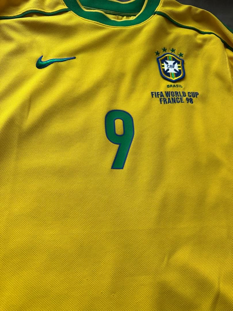 1998年ブラジル代表　ユニフォーム　ロナウド　M