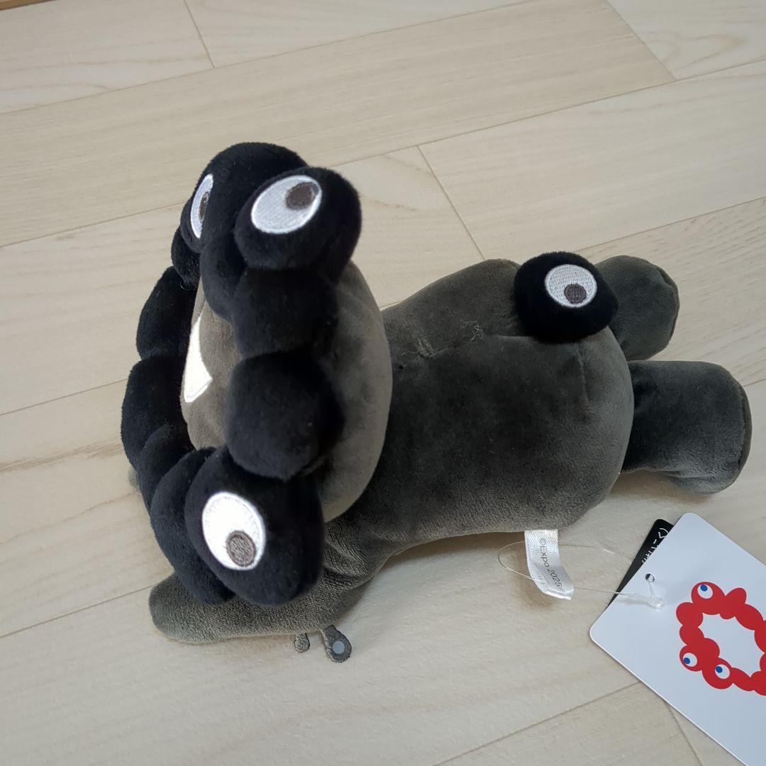 EXPO2025 黒ミャクミャク這い型ぬいぐるみ　L・М・S　新品・未使用