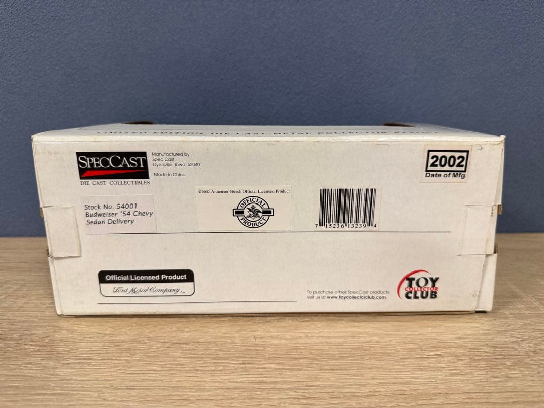 新品　Budweiser バドワイザー　ミニカー　ダイキャスト