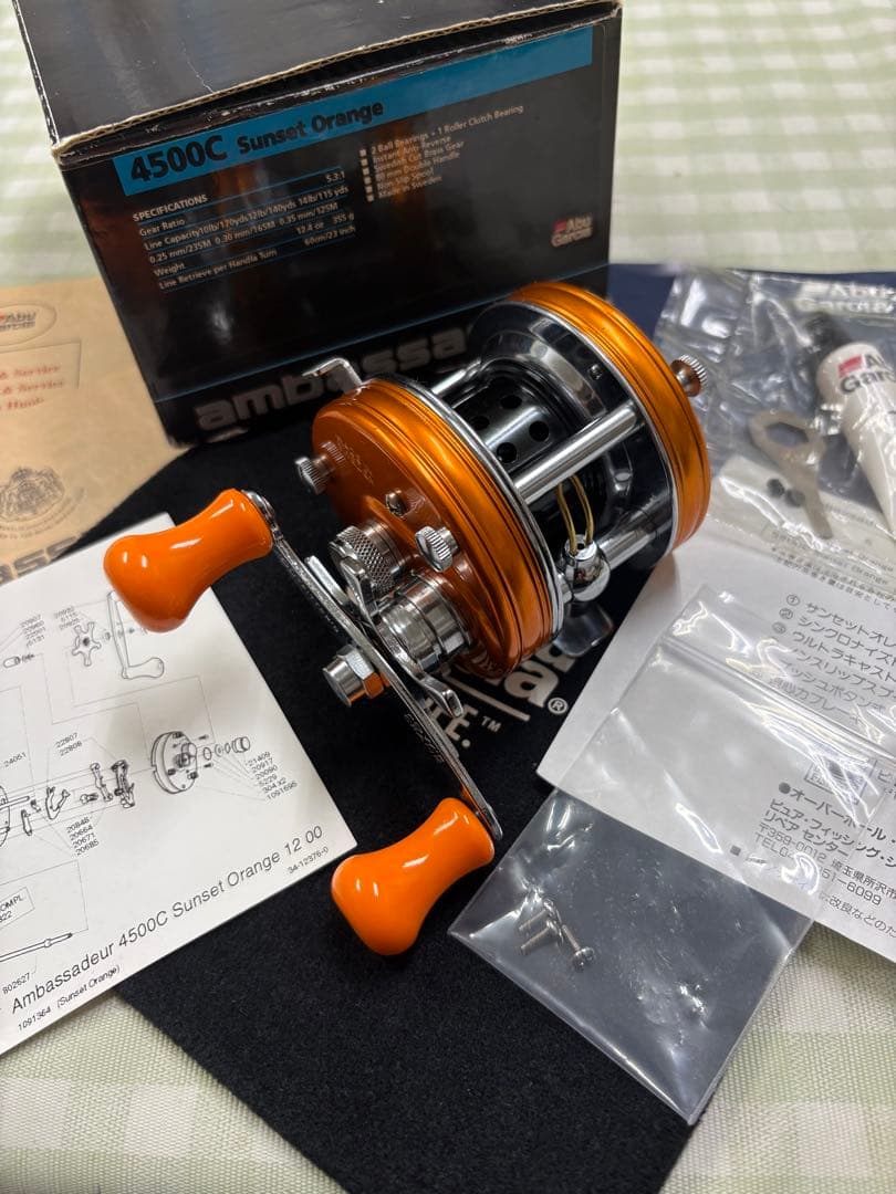 アブガルシア アンバサダー 4500C サンセットオレンジ カスタム Abu