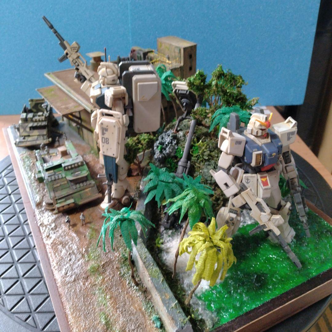 「危険地帯」ガンプラ完成品ジオラマ