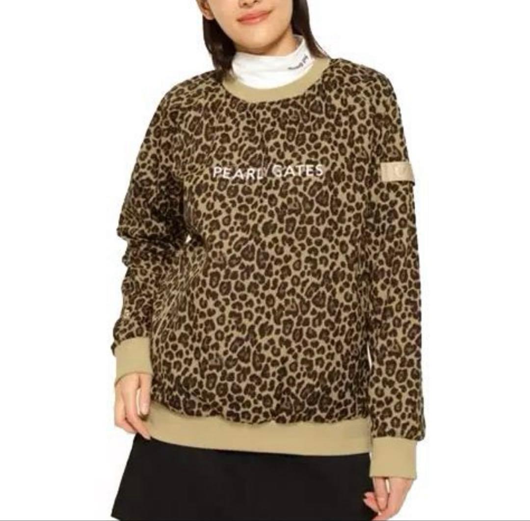 更に、お値下げ。パーリーゲイツ レオパード柄 プルオーバー
