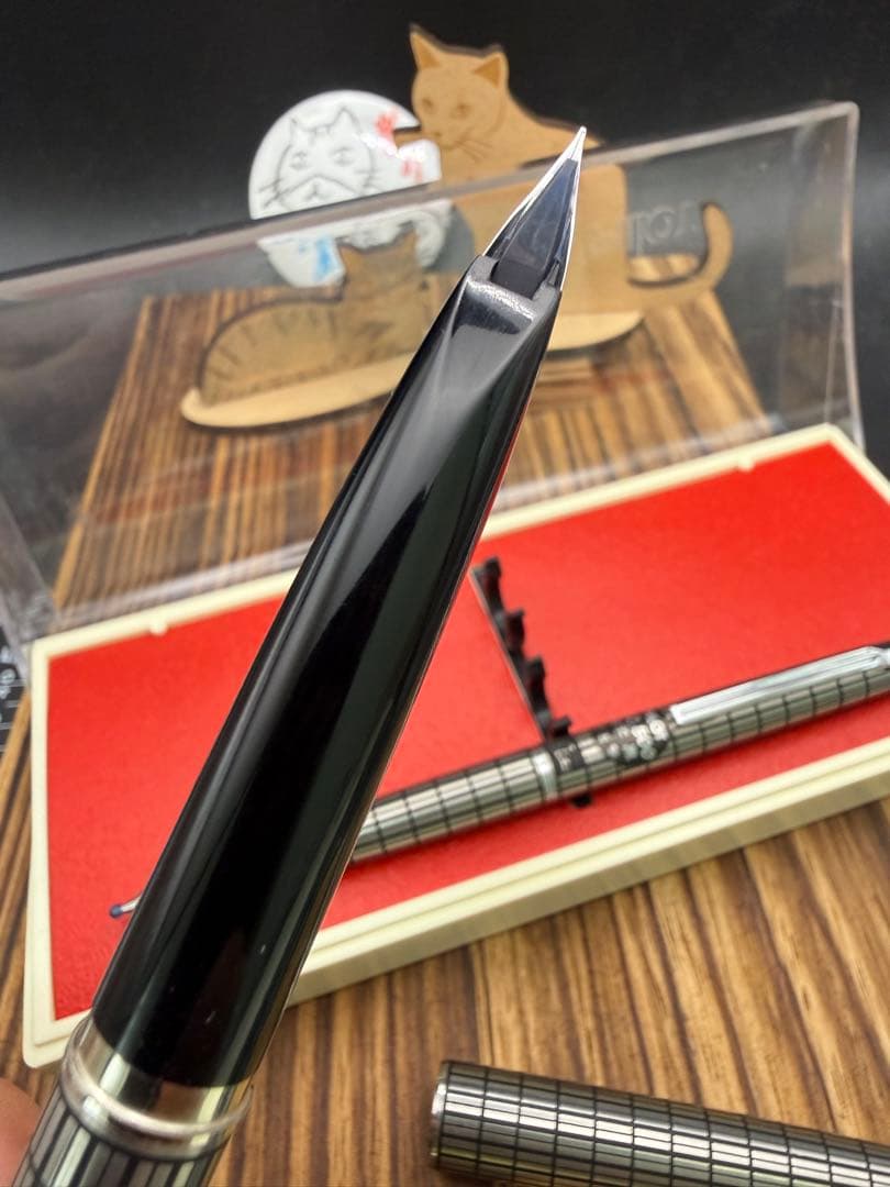 Pilot Elite 蝕刻 万年筆 ボールペン セット 18K F