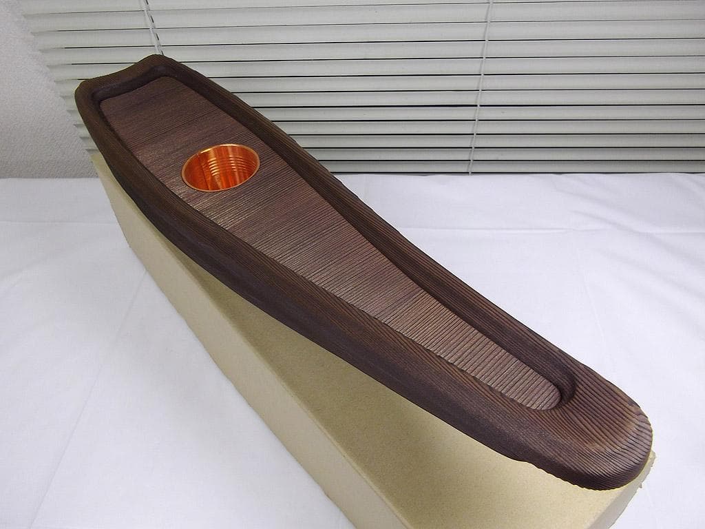 池坊 焼杉 泊船 泊舟　華道具 花器 花入れ