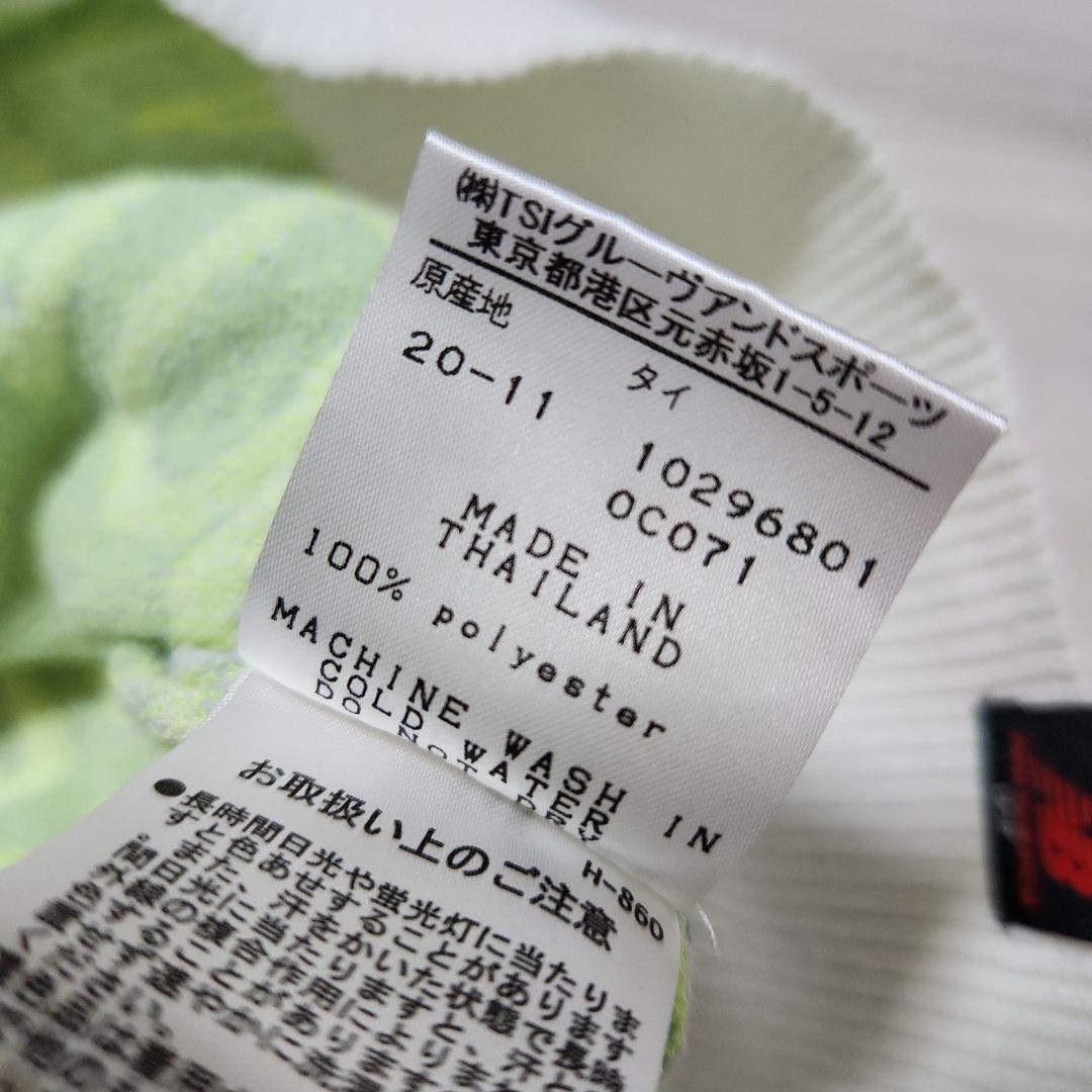 美品☆new balance golf☆ジャガード総ロゴニット 4(M) 薄緑