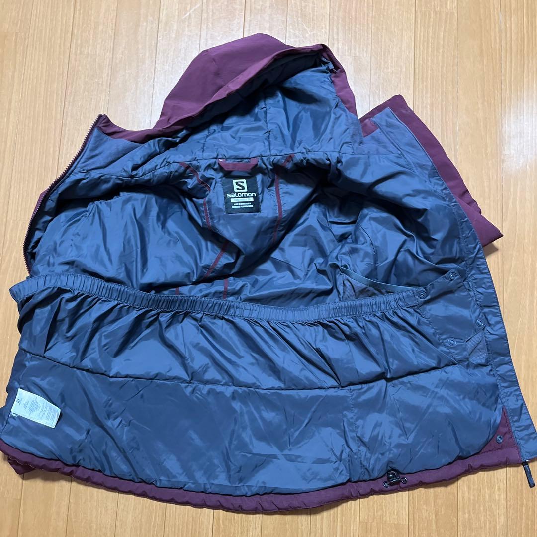 Salomon フード付きキルティングジャケット Sサイズ