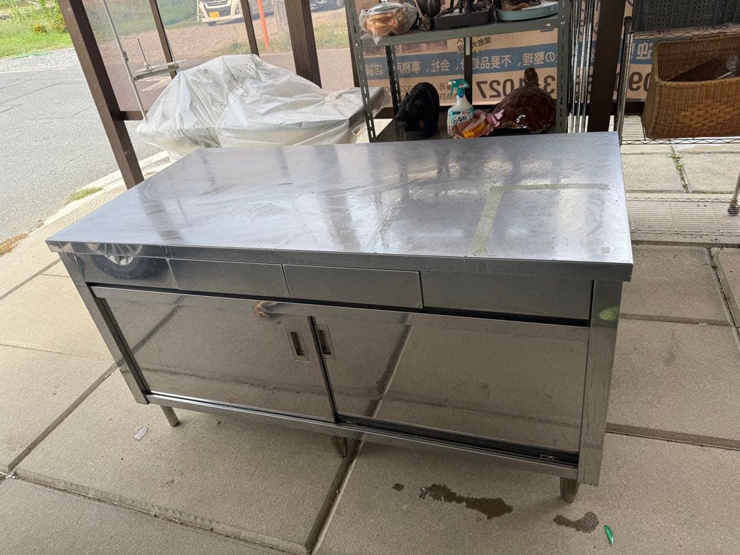 ステンレス製作業台 引き出し付き