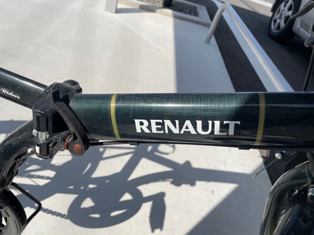 ルノー　折りたたみ自転車　緑　中古