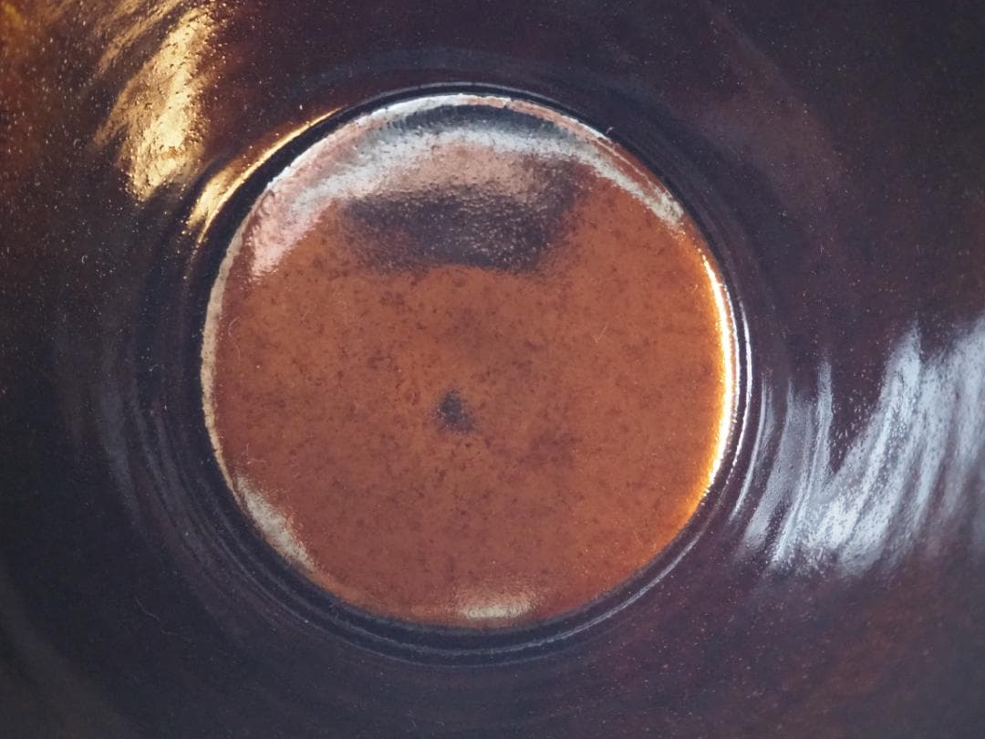 裏千家14世淡々斎宗室御書付『膳所焼笹耳水指』陽炎園岩崎健三造（共箱）