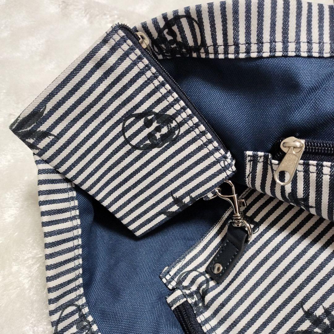 新品lucienpellatfinetストライプスカルビッグトートバッグ