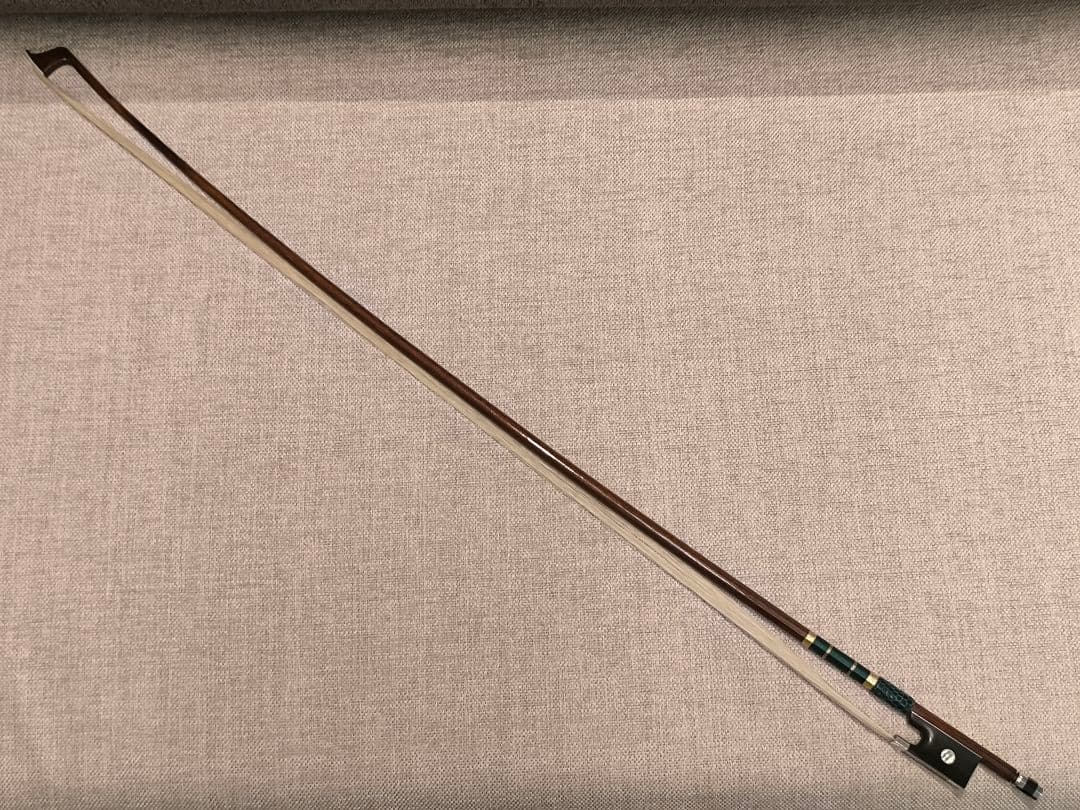 【オールド】フランス製 バイオリン弓 4/4 銀黒檀 修復済み