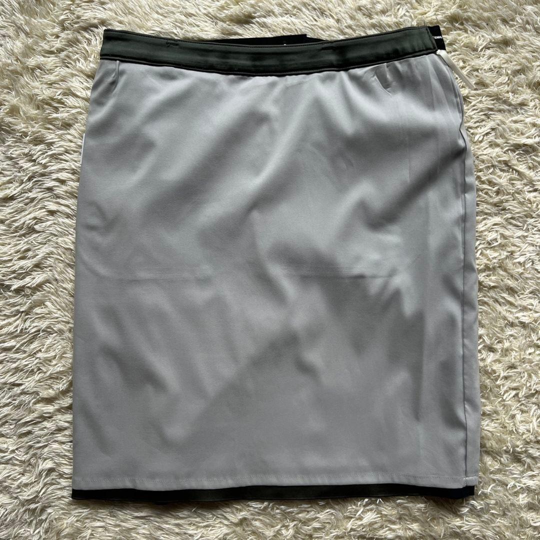 美品　ランバンスポール　ゴルフウェア　タイトスカート　スコート　光沢　タイト