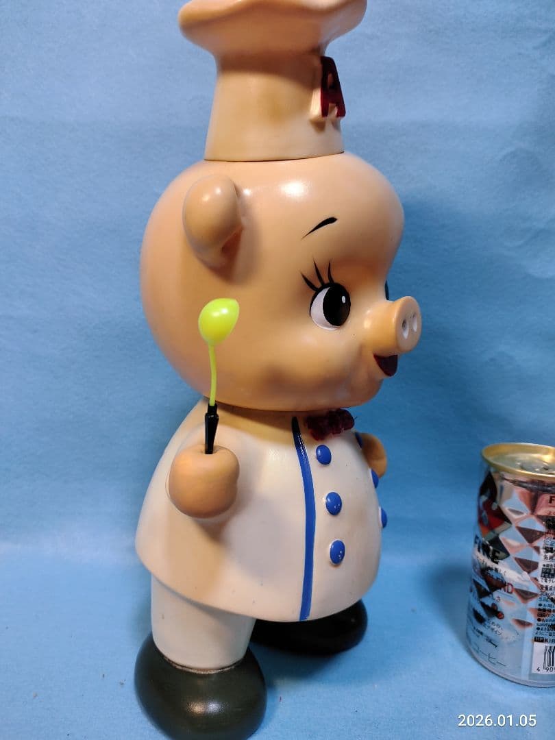 昭和レトロ 1960年代当時物 エースコック ブタ カウンター用ソフビ 非売品