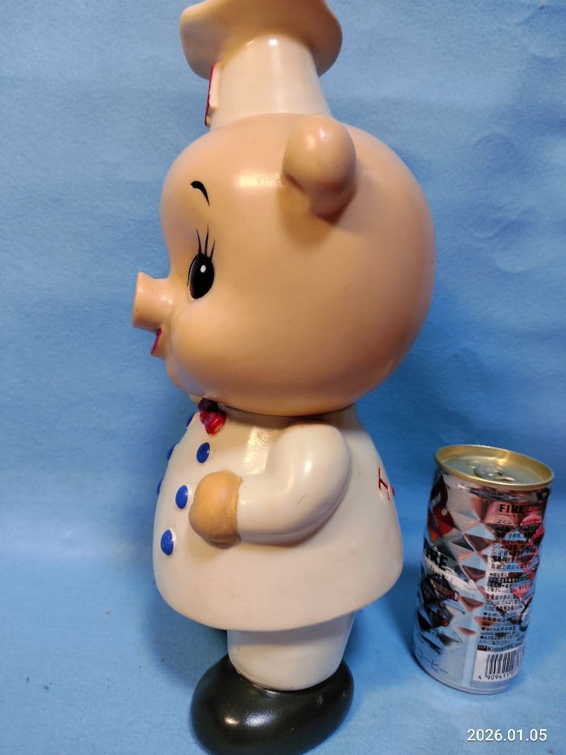 昭和レトロ 1960年代当時物 エースコック ブタ カウンター用ソフビ 非売品